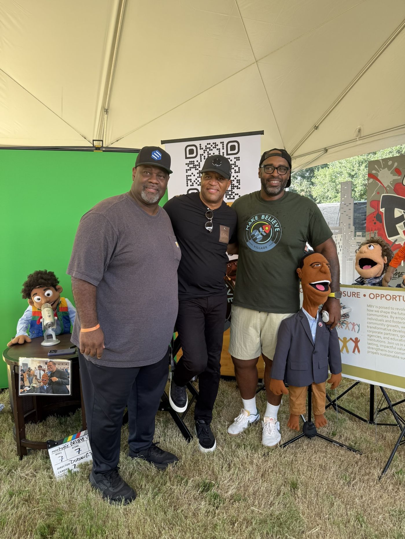 John Hope Bryant with the MBV team at the booth